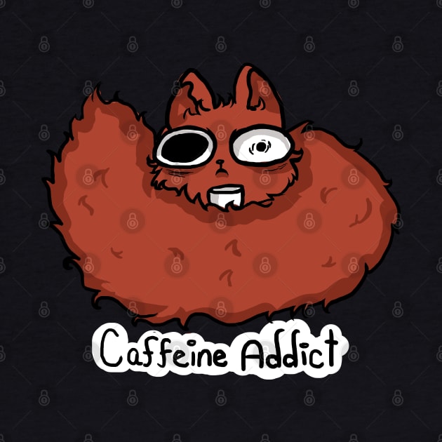 Caffeine dependent Squirrel by MurderBeanArt